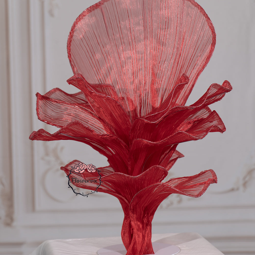 Flowerva Red Vintage Aesthetic Wedding Home Art Installation