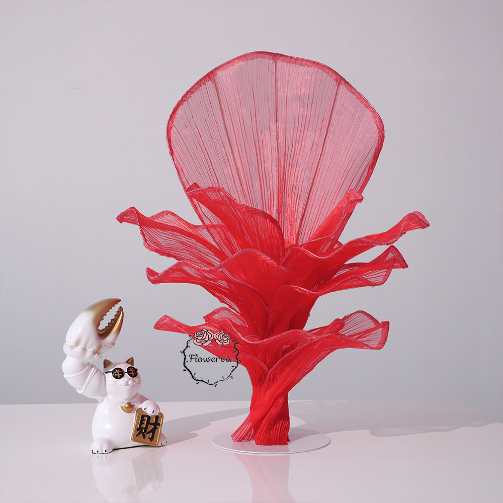 Flowerva Red Vintage Aesthetic Wedding Home Art Installation