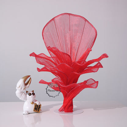 Flowerva Red Vintage Aesthetic Wedding Home Art Installation