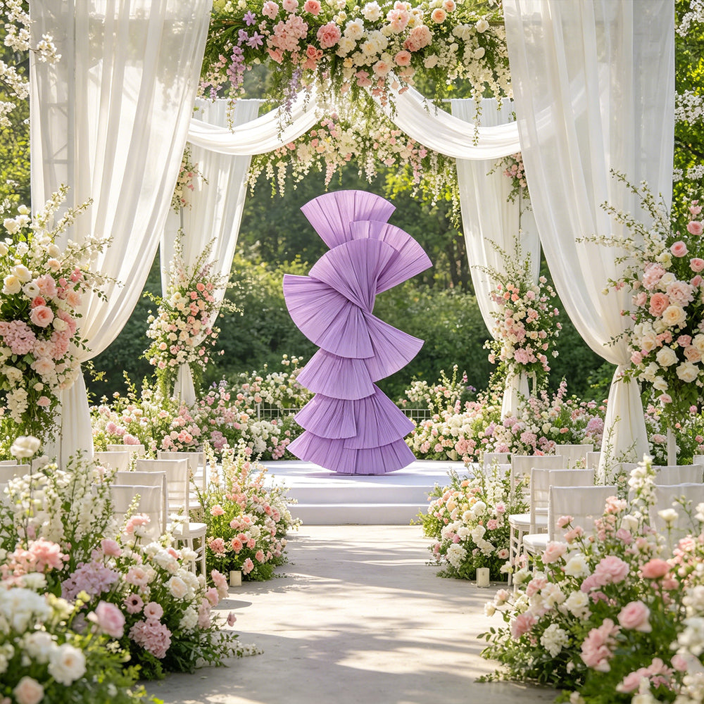 Flowerva Retro Fan Shaped Design Wedding&Event Decoration