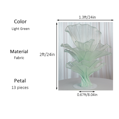 Flowerva Height Fabric Table Flower Wedding Decor(Without Flowers)