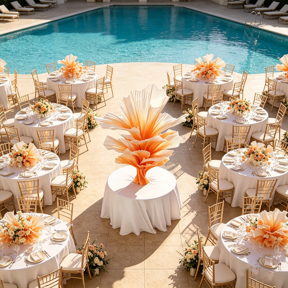 Flowerva "Romantic Light" Table Flower Wedding Decoration/Home Decor