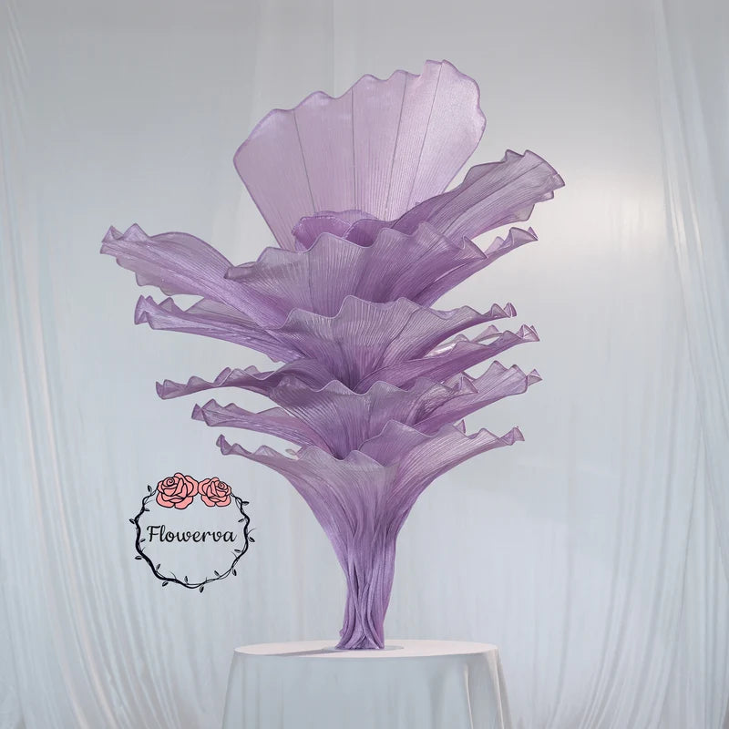 Flowerva Luxury Fabric Floral Centerpieces Handcrafted Wedding & Event Decor