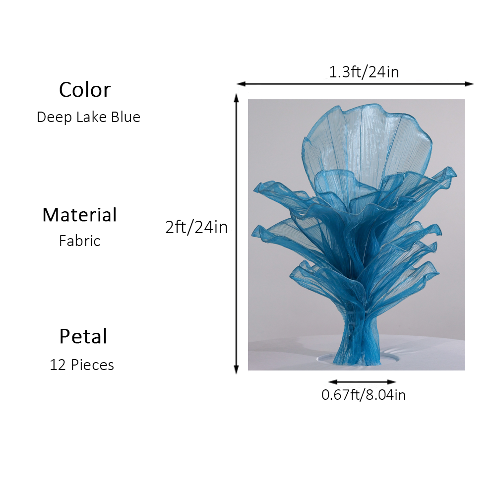 Flowerva Height Fabric Table Flower Wedding Decor(Without Flowers)