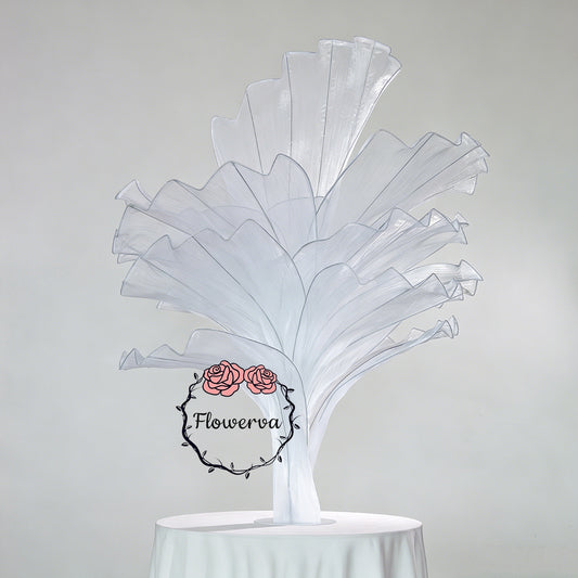 Statement Flowerva Pure White Artistic Table Decor