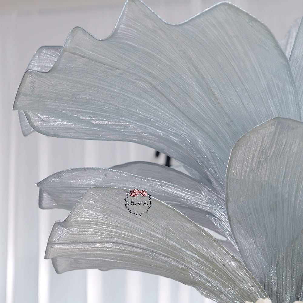 Flowerva''Morning Mist in the Mountains'' gray wedding table flower decoration