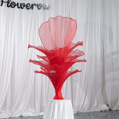 Flowerva Height Fabric Table Flower Wedding Decor(Without Flowers)