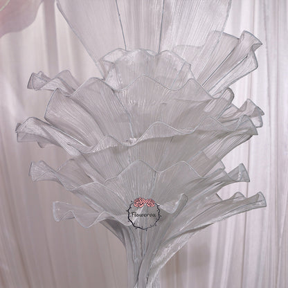 Flowerva Height Fabric Table Flower Wedding Decor(Without Flowers)