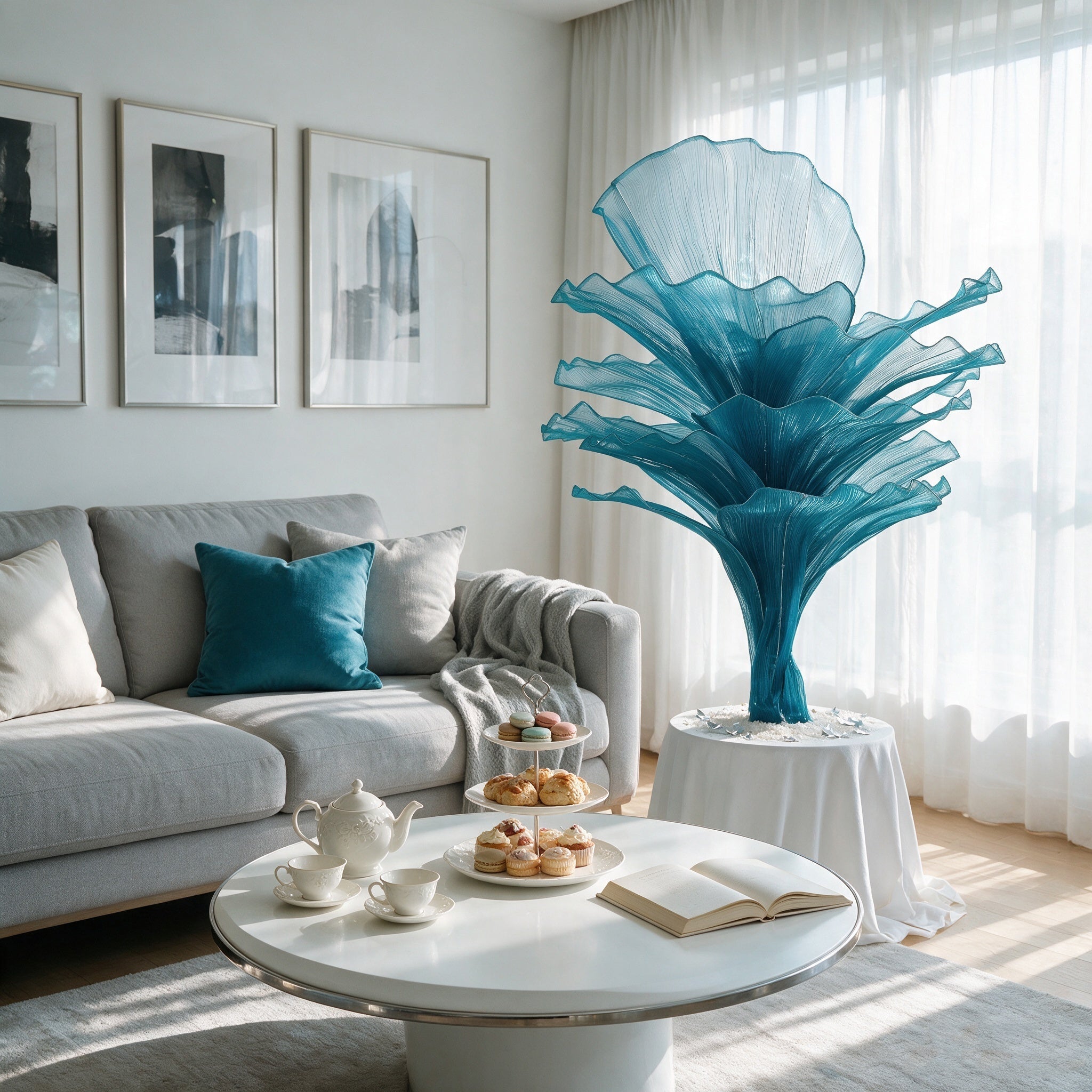 Flowerva "Ocean Love" Wedding Ceremony Deep Lake Blue