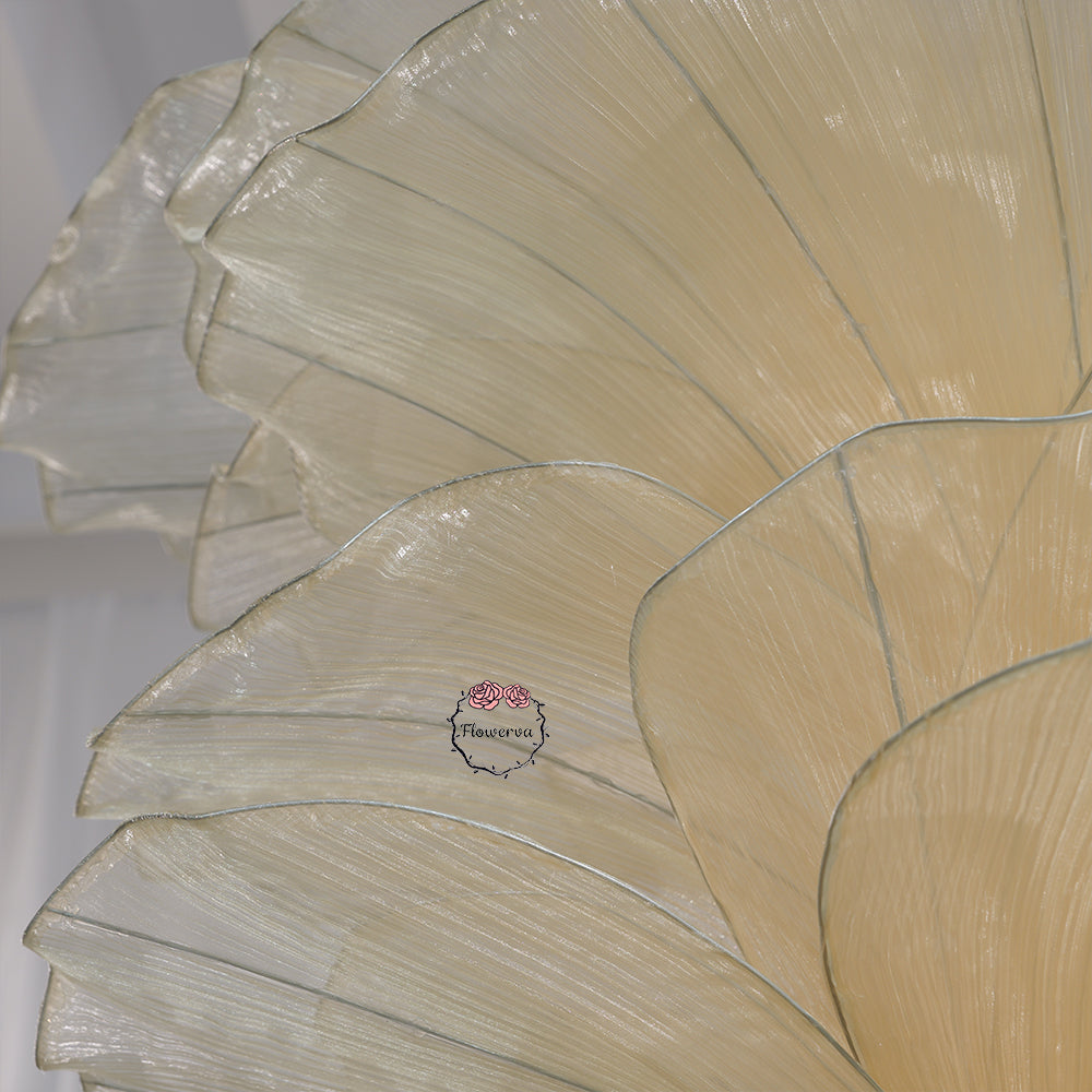 Flowerva Yellow Skin Table Flower Wedding Decoration (With Base)