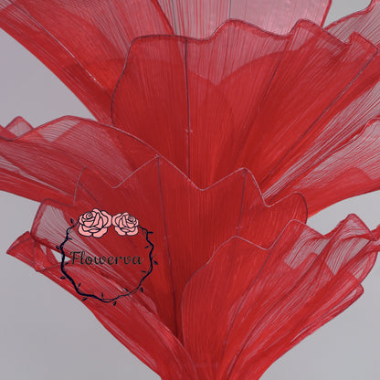 Flowerva Red Vintage Aesthetic Wedding Home Art Installation