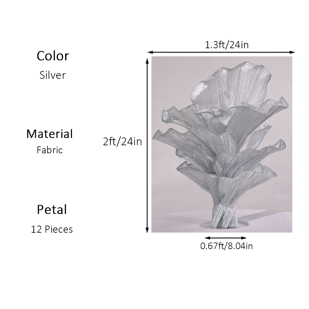 Flowerva Height Fabric Table Flower Wedding Decor(Without Flowers)