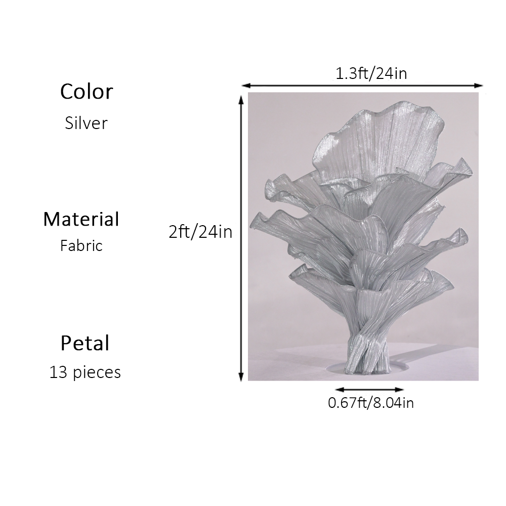 Flowerva Height Fabric Table Flower Wedding Decor(Without Flowers)