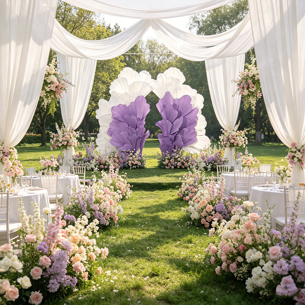 Flowerva Radiant Petal Sculpture Wedding Decor (Excluding Shelves)