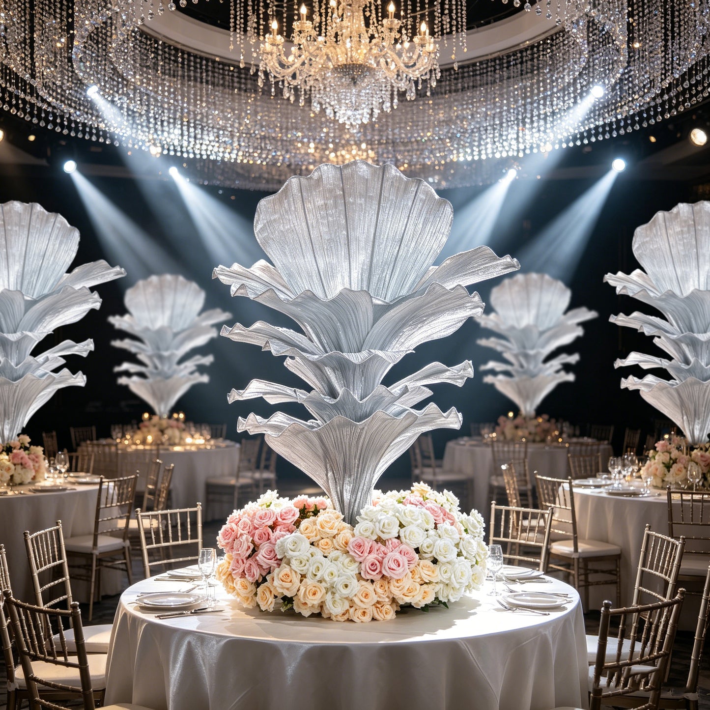 Flowerva "Glacier Flower" Luxury Wedding and Home Art Decoration