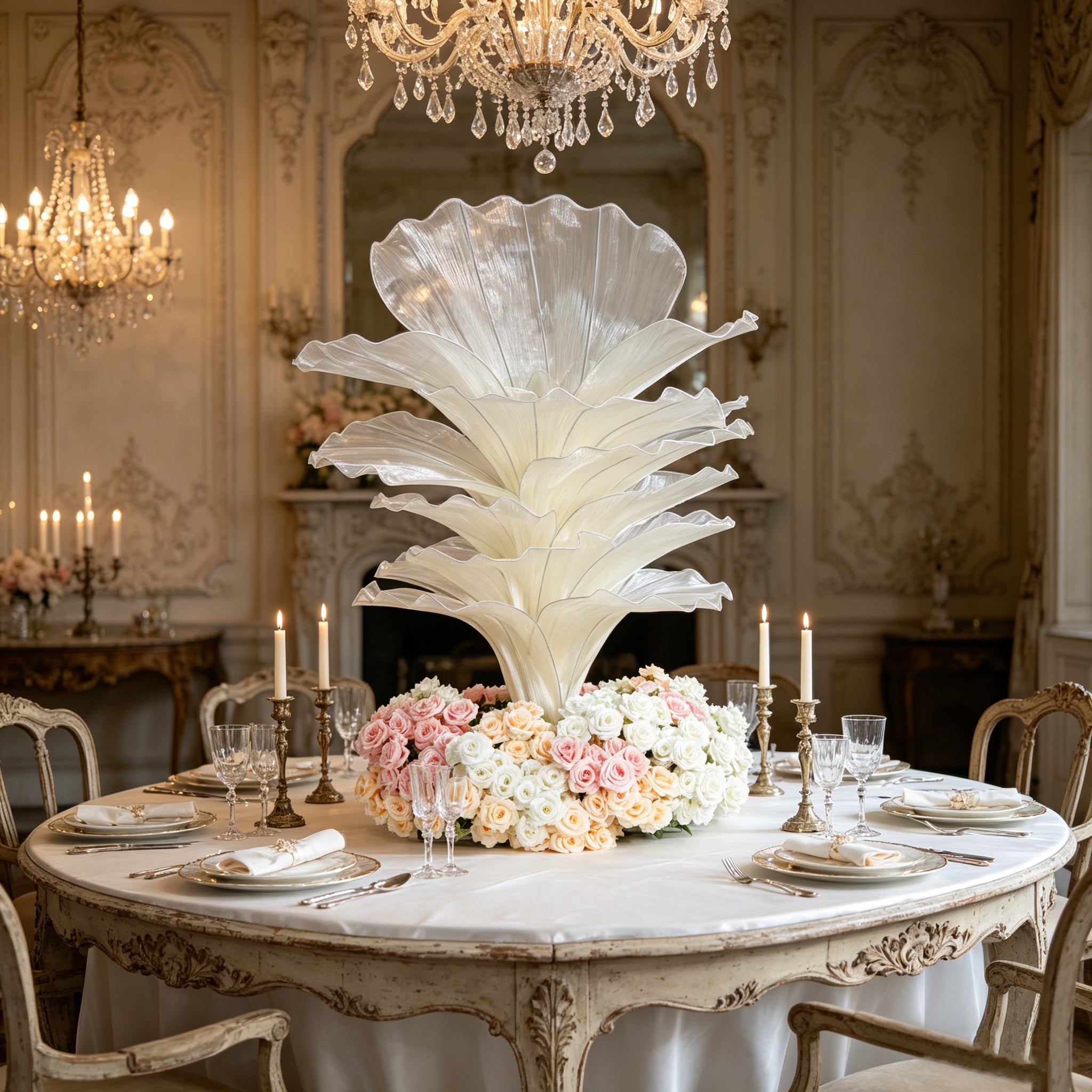 Flowerva Height Fabric Table Flower Wedding Decor(Without Flowers)