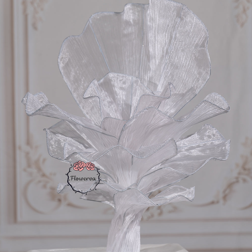 Flowerva Pure White Artistic Wedding Table Decorations