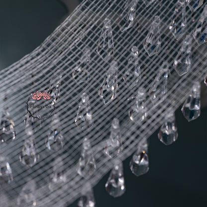 Flowerva Beaded Wire Mesh Wedding Decor