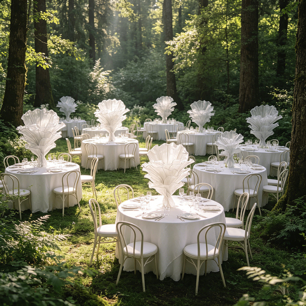 Flowerva''Morning Mist in the Mountains'' Grey Wedding Table Flower Decoration