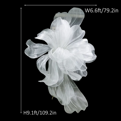 Flowerva Cloud Veil Oversized Statement  Bloom