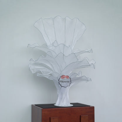 Flowerva Pure White Artistic Wedding Table Decorations