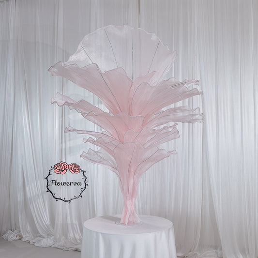 Flowerva Table Flower Wedding Decoration Light Pink(With Base)