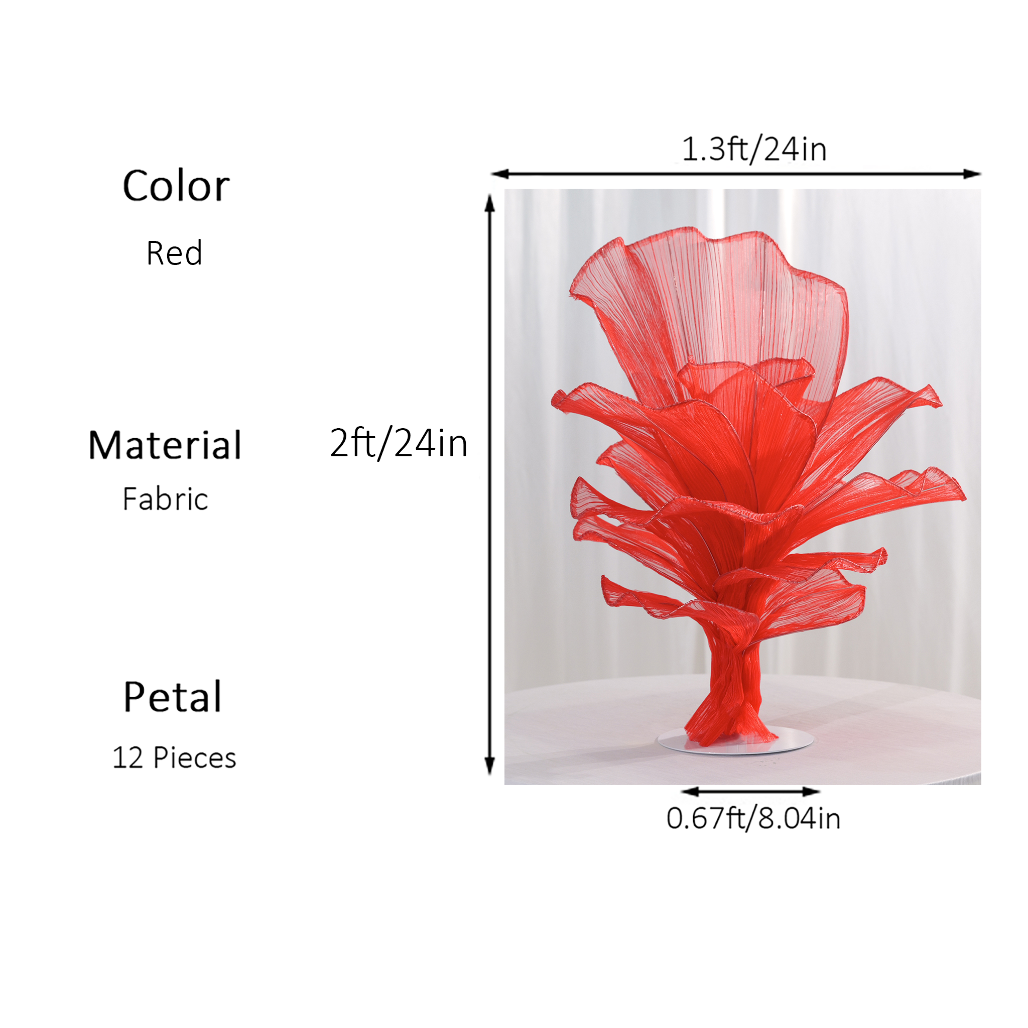 Flowerva Versatile Table Florals for Weddings, Events & Everyday Decor