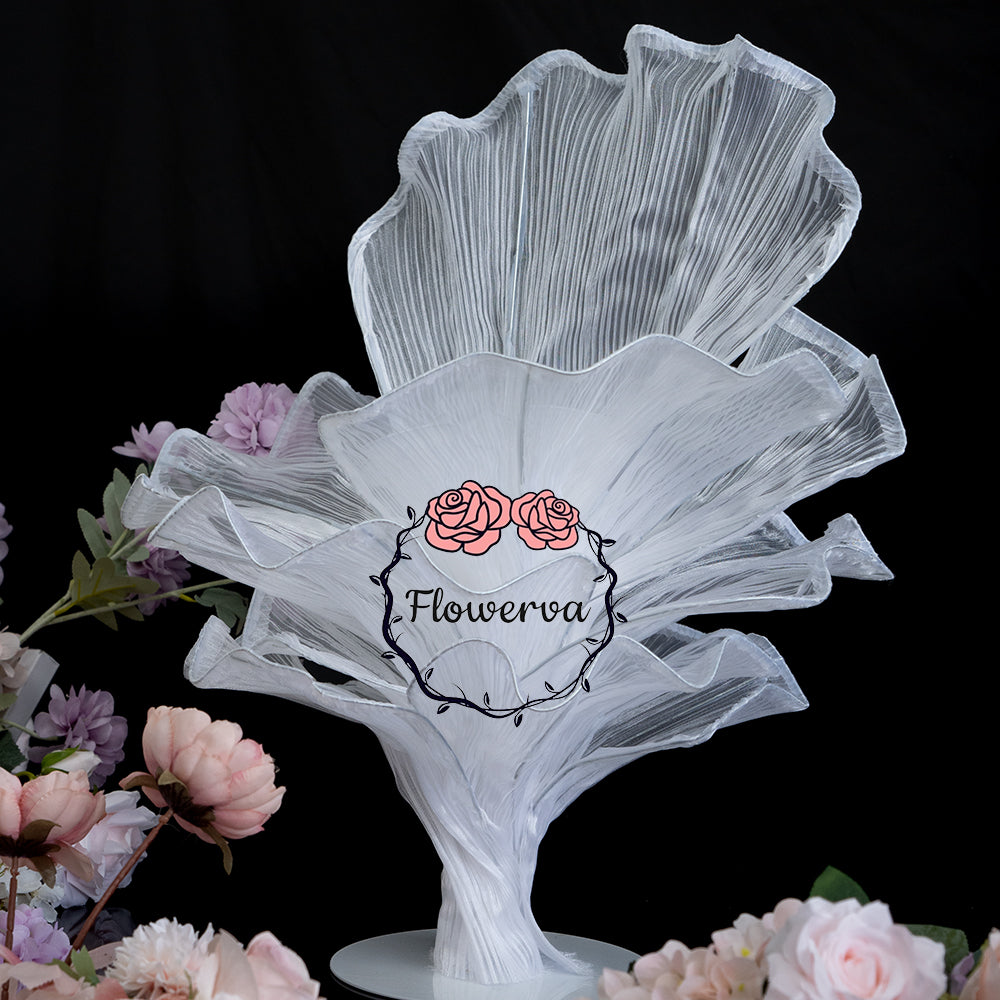 Flowerva Pure White Artistic Wedding Table Decorations