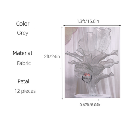 Flowerva Height Fabric Table Flower Wedding Decor(Without Flowers)
