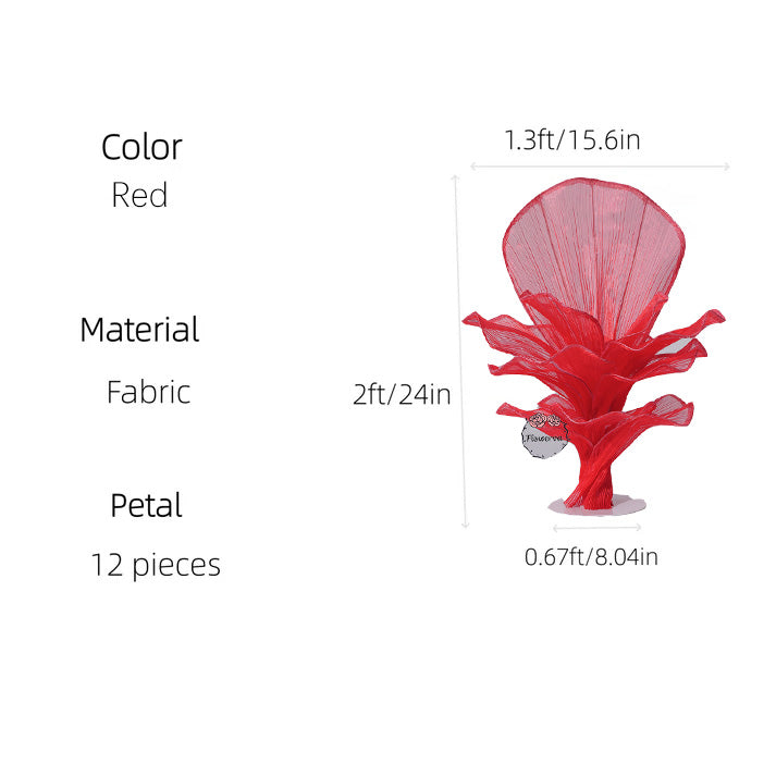 Flowerva Height Fabric Table Flower Wedding Decor(Without Flowers)