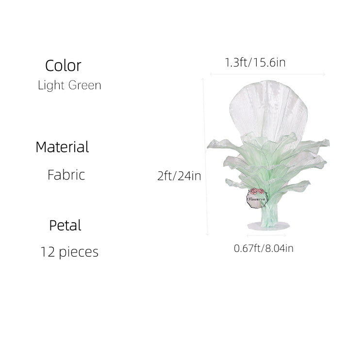 Flowerva Height Fabric Table Flower Wedding Decor(Without Flowers)