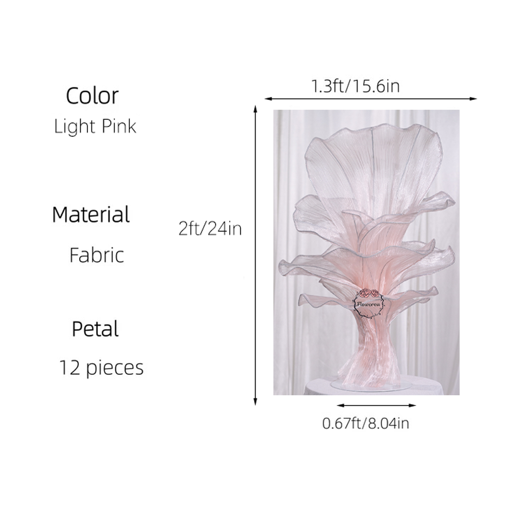 Flowerva Height Fabric Table Flower Wedding Decor(Without Flowers)
