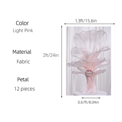 Flowerva Height Fabric Table Flower Wedding Decor(Without Flowers)