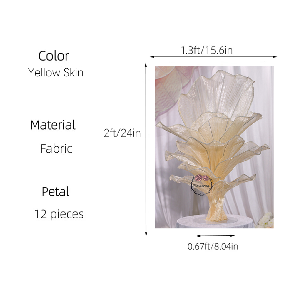 Flowerva Height Fabric Table Flower Wedding Decor(Without Flowers)