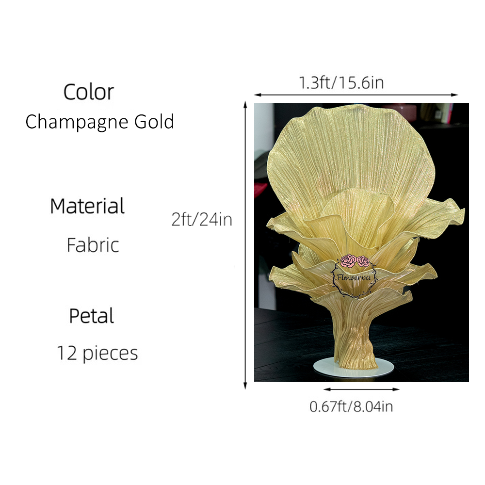 Flowerva Height Fabric Table Flower Wedding Decor(Without Flowers)