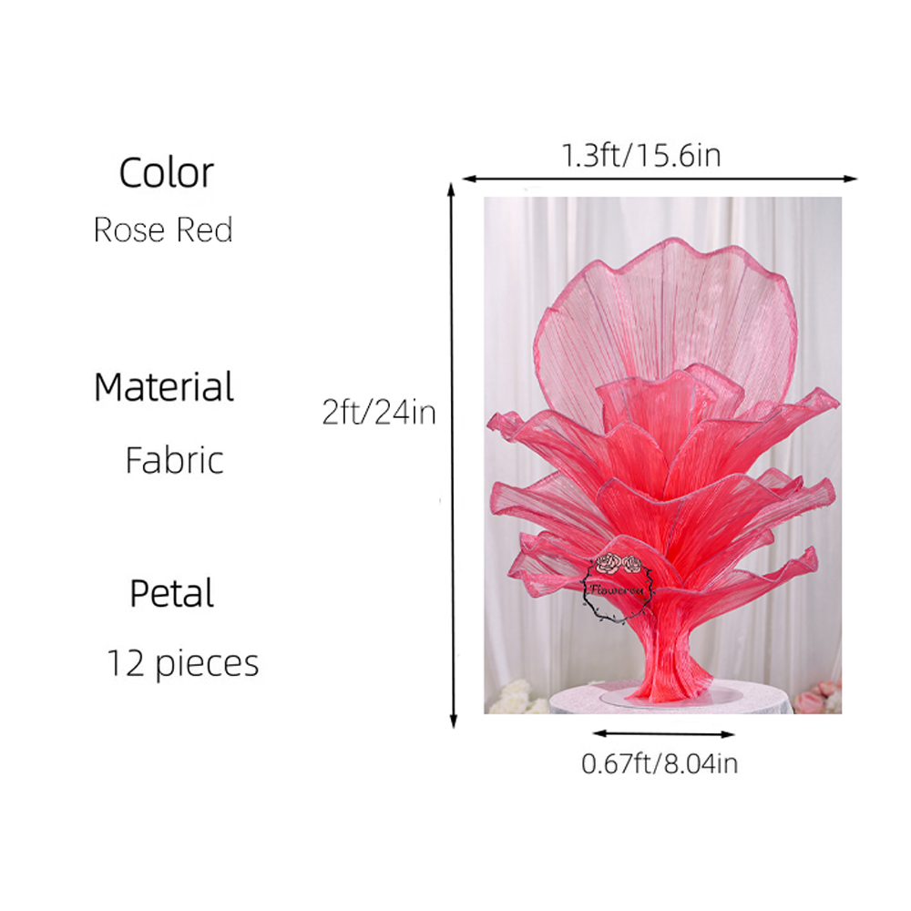 Flowerva Height Fabric Table Flower Wedding Decor(Without Flowers)