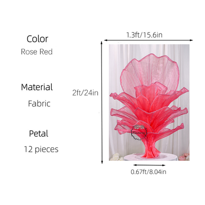Flowerva Height Fabric Table Flower Wedding Decor(Without Flowers)