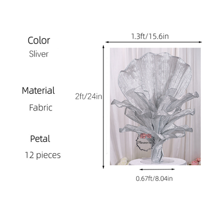 Flowerva Height Fabric Table Flower Wedding Decor(Without Flowers)