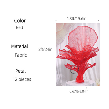 Flowerva Height Fabric Table Flower Wedding Decor(Without Flowers)