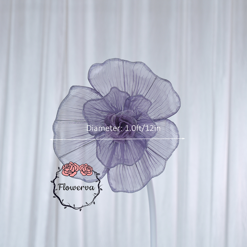 Flowerva Giant Tulle Flower Centerpiece Wedding & Event Decor