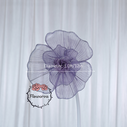 Flowerva Giant Tulle Flower Centerpiece Wedding & Event Decor