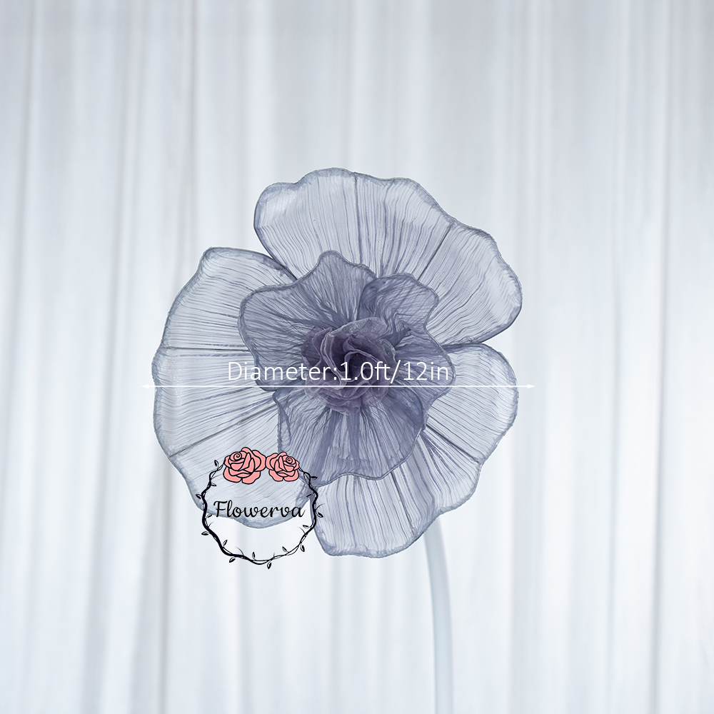 Flowerva Fabric Giant Flower Centerpiece Luxury Wedding & Event Decor
