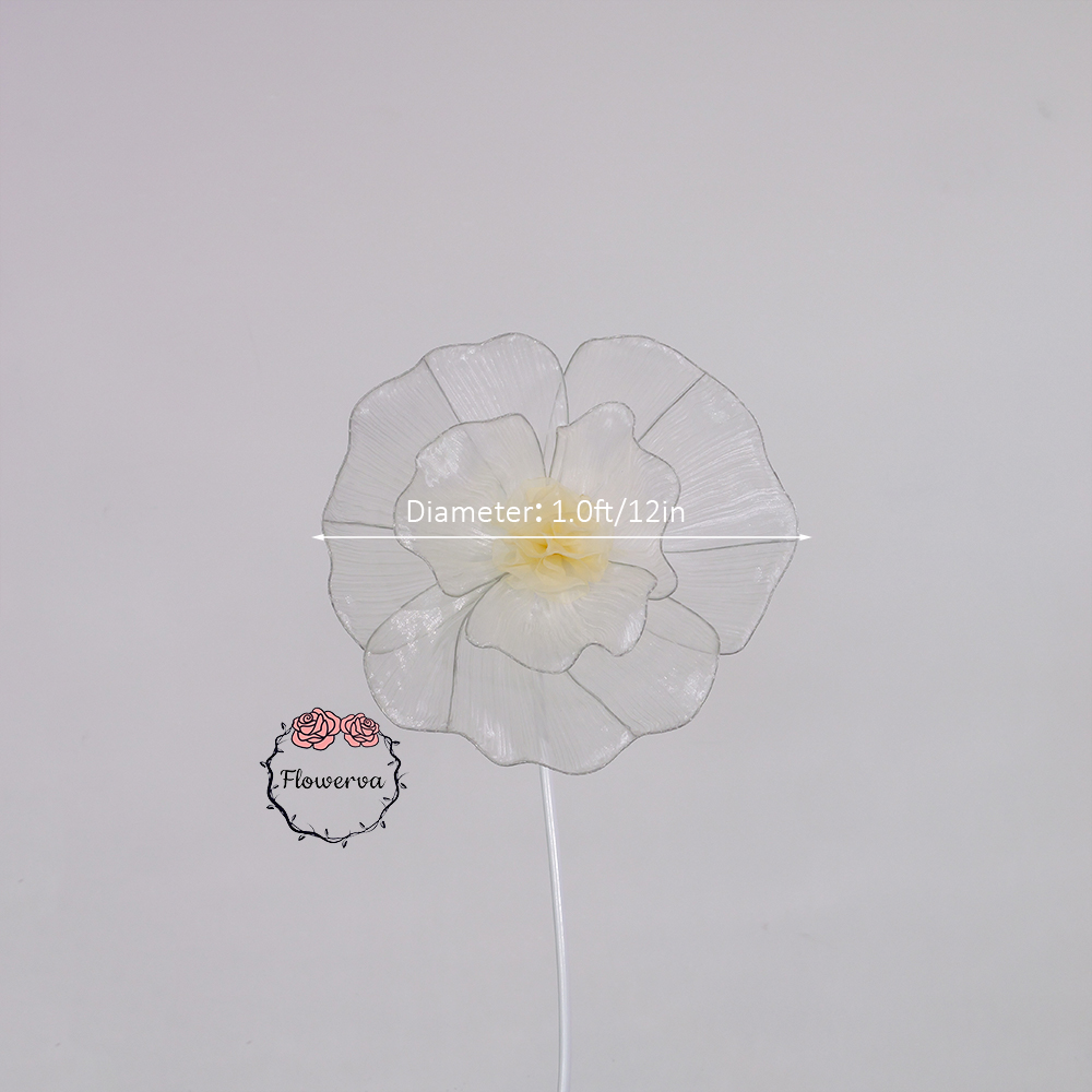 Flowerva Fabric Giant Flower Centerpiece Luxury Wedding & Event Decor