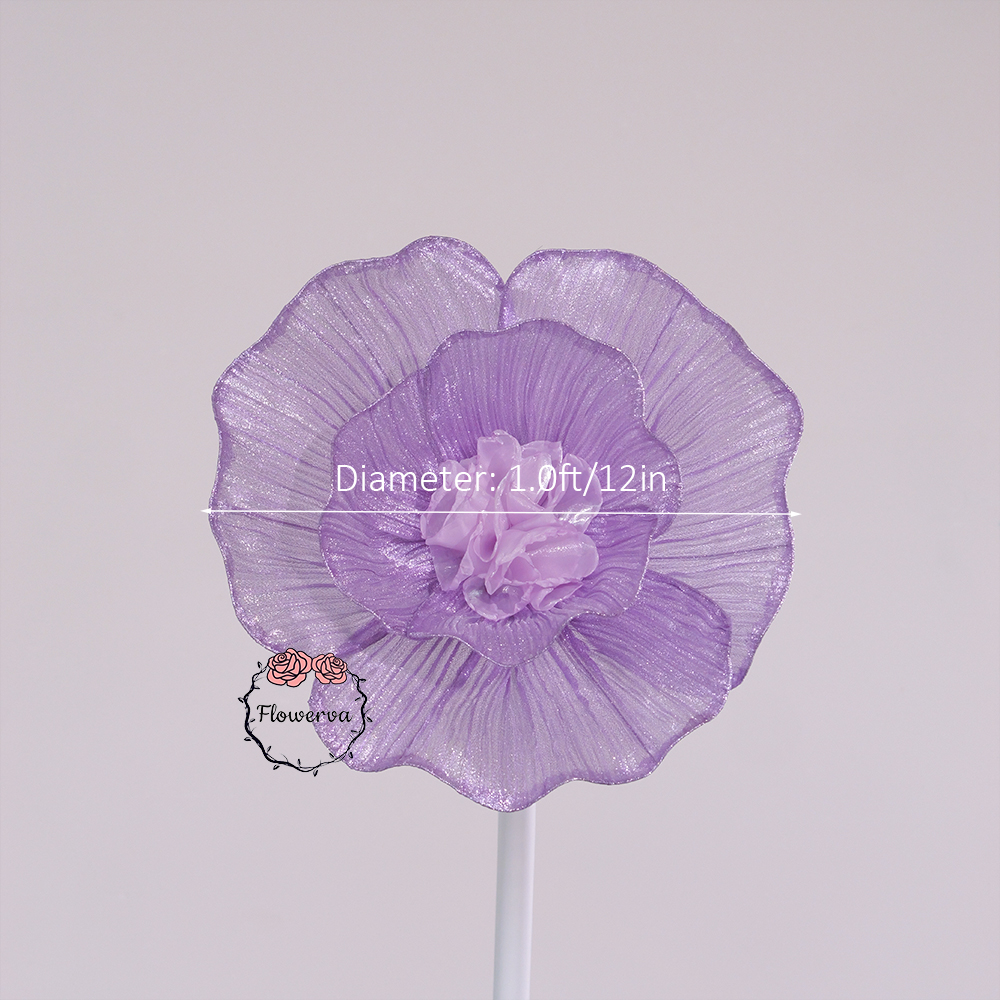 Flowerva Fabric Giant Flower Centerpiece Luxury Wedding & Event Decor