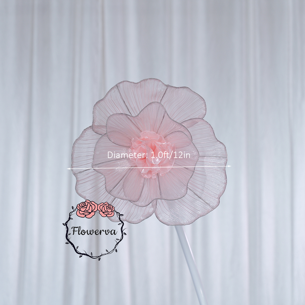 Flowerva Fabric Giant Flower Centerpiece Luxury Wedding & Event Decor