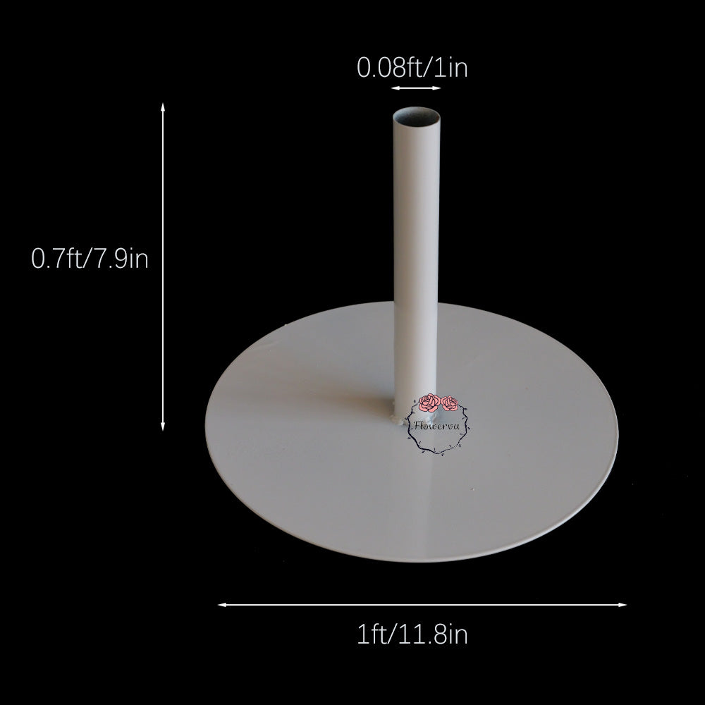 Flowerva Sturdy Matte White Base Stand