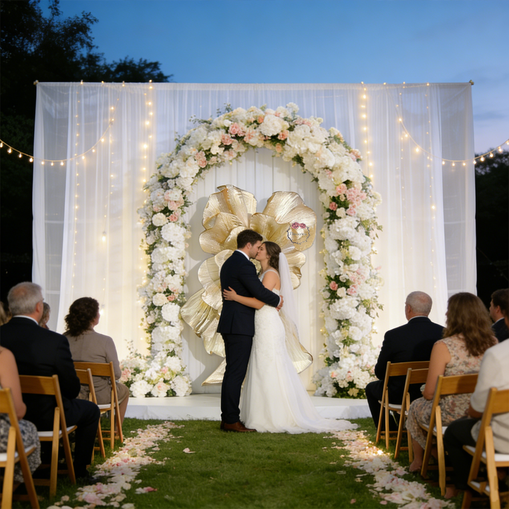 Flowerva Brilliant Pearlescent Wedding Art Installation