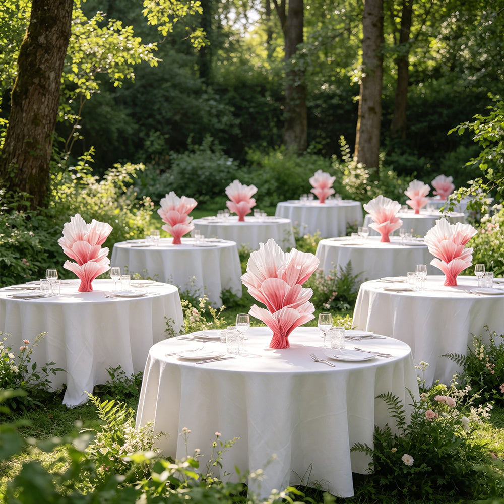 Flowerva "Romantic Light" Table Flower Wedding Decoration/Home Decor