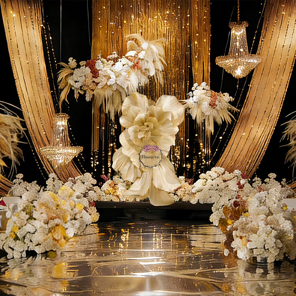 Flowerva Brilliant Pearlescent Wedding Art Installation