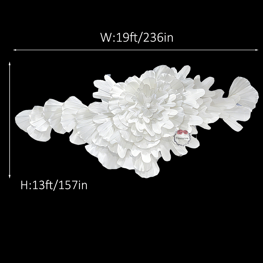 Flowerva "Flowers Blooming on the Clouds" Wedding Art Installation